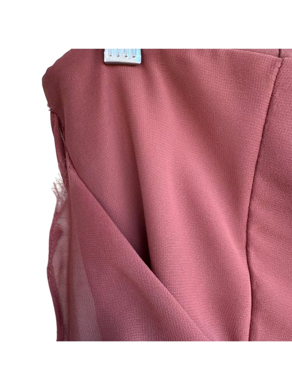 Birdy Grey Pink Bridesmaid Dress Matching Bow Tie Set Large Elegant Formal Wear - Picture 8 of 16